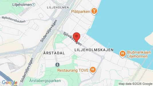 Bostadsrätter till salu i Södermalm - kort over placeringen