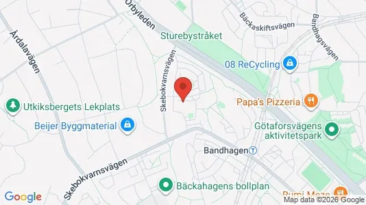 Lägenheter till salu i Söderort - kort over placeringen
