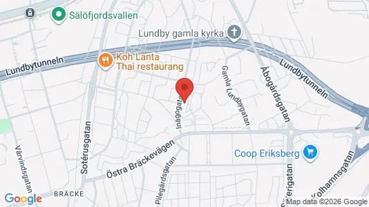 Lägenheter till salu i Västra hisingen - kort over placeringen