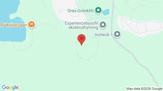 Bostadsrätter till salu i Orsa - kort over placeringen