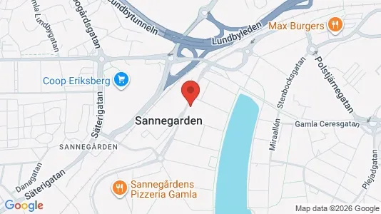 Lägenheter till salu i Lundby - kort over placeringen