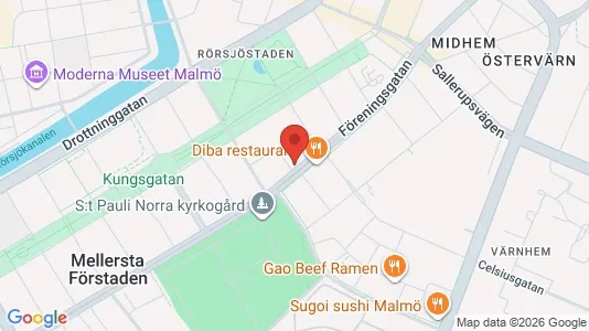 Lägenheter till salu i Malmö Centrum - kort over placeringen