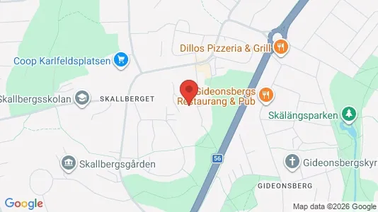 Lägenheter att hyra i Västerås - kort over placeringen