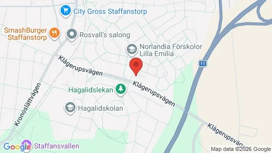 Lägenheter till salu i Staffanstorp - kort over placeringen