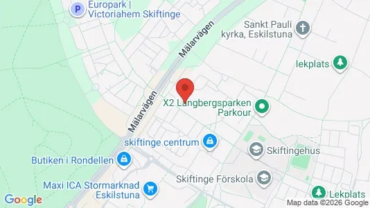 Lägenheter att hyra i Eskilstuna - kort over placeringen