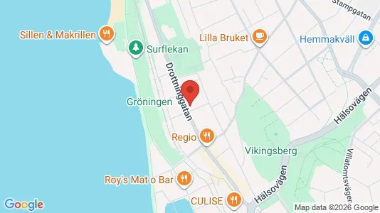 Lägenheter till salu i Helsingborg - kort over placeringen