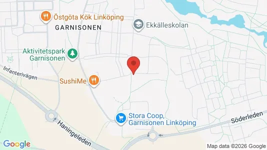 Lägenheter till salu i Linköping - kort over placeringen