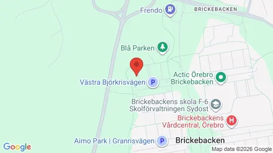 Lägenheter att hyra i Örebro - kort over placeringen