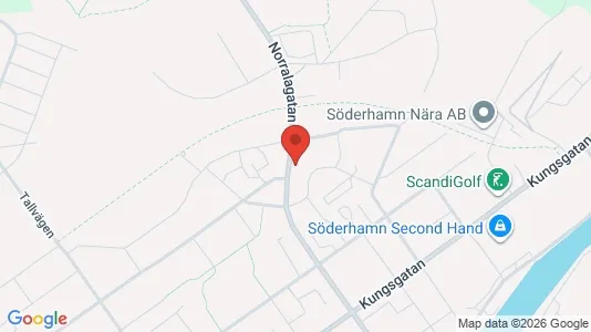 Bostadsrätter till salu i Söderhamn - kort over placeringen