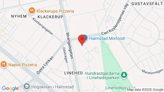 Lägenheter till salu i Halmstad - kort over placeringen
