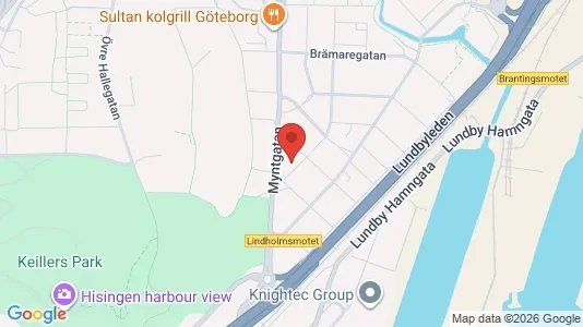 Lägenheter till salu i Lundby - kort over placeringen