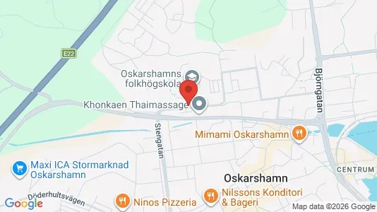 Bostadsrätter till salu i Oskarshamn - kort over placeringen