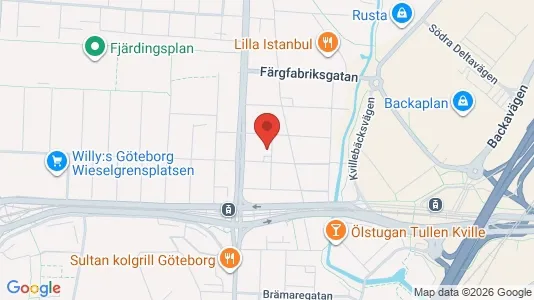 Lägenheter till salu i Lundby - kort over placeringen