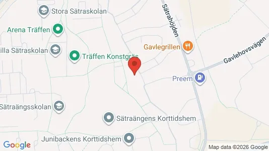 Lägenheter att hyra i Gävle - kort over placeringen