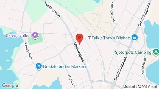 Lägenheter att hyra i Markaryd - kort over placeringen