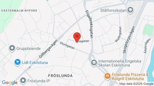 Lägenheter att hyra i Eskilstuna - kort over placeringen