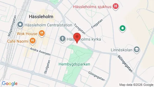Lägenheter till salu i Hässleholm - kort over placeringen