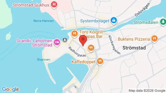 Bostadsrätter till salu i Strömstad - kort over placeringen