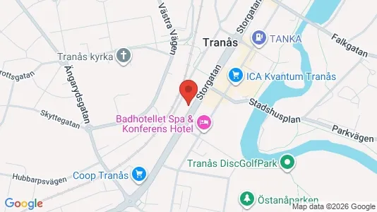 Lägenheter att hyra i Tranås - kort over placeringen