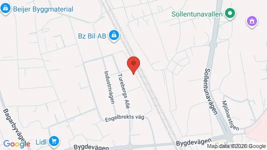 Lägenheter till salu i Sollentuna - kort over placeringen
