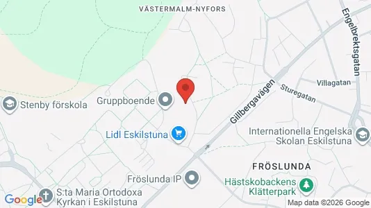 Lägenheter att hyra i Eskilstuna - kort over placeringen
