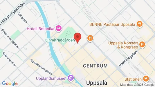 Lägenheter till salu i Uppsala - kort over placeringen