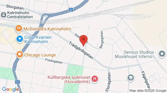 Lägenheter att hyra i Katrineholm - kort over placeringen