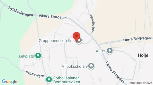 Bostadsrätter till salu i Olofström - kort over placeringen
