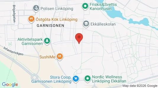 Bostadsrätter till salu i Linköping - kort over placeringen