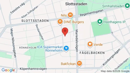 Lägenheter till salu i Malmö Centrum - kort over placeringen