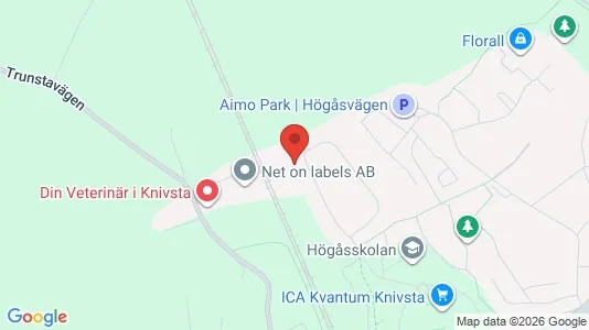 Bostadsrätter till salu i Knivsta - kort over placeringen