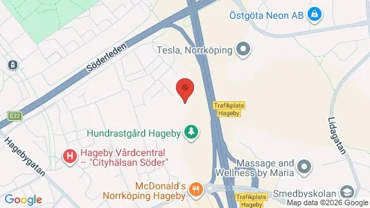 Lägenheter att hyra i Norrköping - kort over placeringen