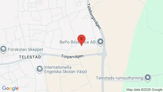 Lägenheter till salu i Växjö - kort over placeringen