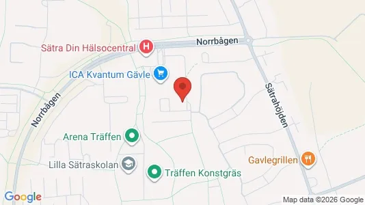 Lägenheter att hyra i Gävle - kort over placeringen