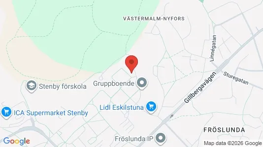Lägenheter att hyra i Eskilstuna - kort over placeringen