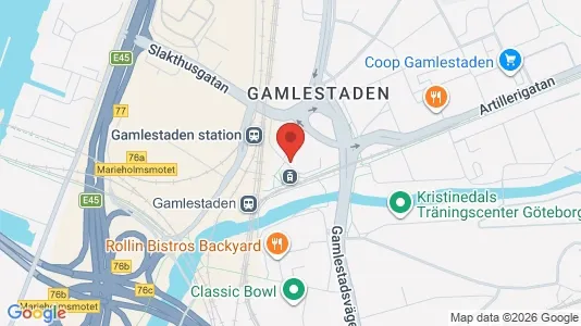 Lägenheter till salu i Göteborg Centrum - kort over placeringen
