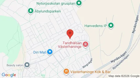 Lägenheter till salu i Haninge - kort over placeringen