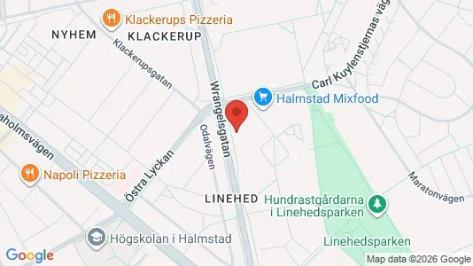 Lägenheter till salu i Halmstad - kort over placeringen