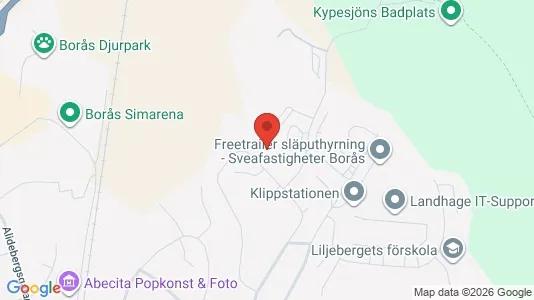 Lägenheter till salu i Borås - kort over placeringen