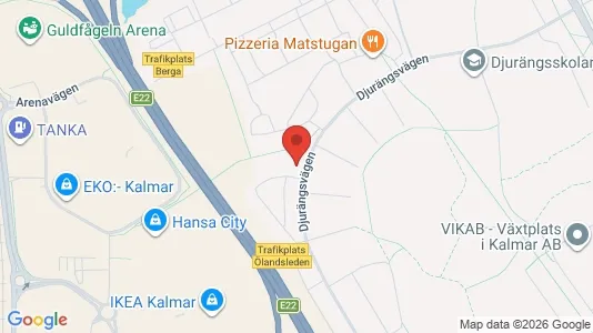 Lägenheter till salu i Kalmar - kort over placeringen