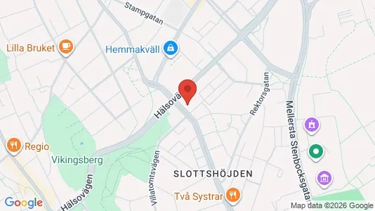 Lägenheter till salu i Helsingborg - kort over placeringen