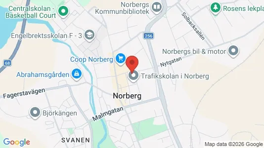 Lägenheter att hyra i Norberg - kort over placeringen