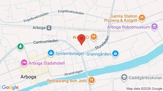 Lägenheter att hyra i Arboga - kort over placeringen