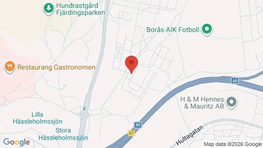 Lägenheter att hyra i Borås - kort over placeringen