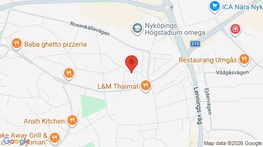 Lägenheter att hyra i Nyköping - kort over placeringen