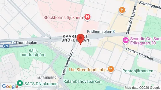Lägenheter till salu i Kungsholmen - kort over placeringen
