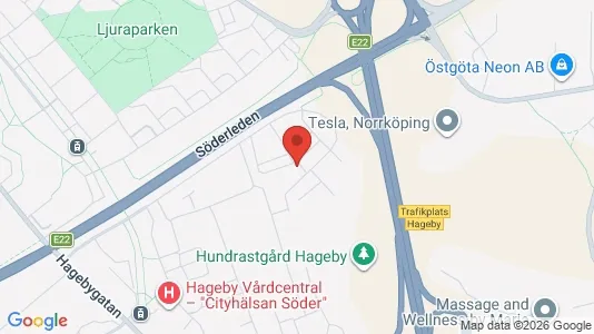 Lägenheter att hyra i Norrköping - kort over placeringen