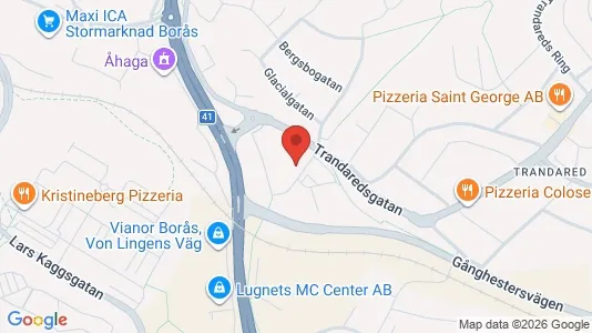 Lägenheter till salu i Borås - kort over placeringen