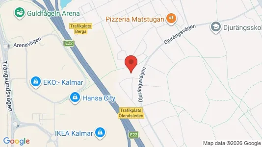 Lägenheter till salu i Kalmar - kort over placeringen