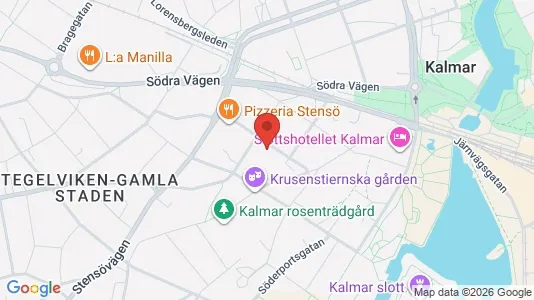 Lägenheter till salu i Kalmar - kort over placeringen